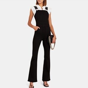 NEW Frame Le High Flared Denim Jumpsuit Overalls